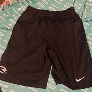 Nike Black Shorts with White Swoosh